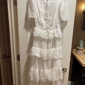 White English Factory Dress
